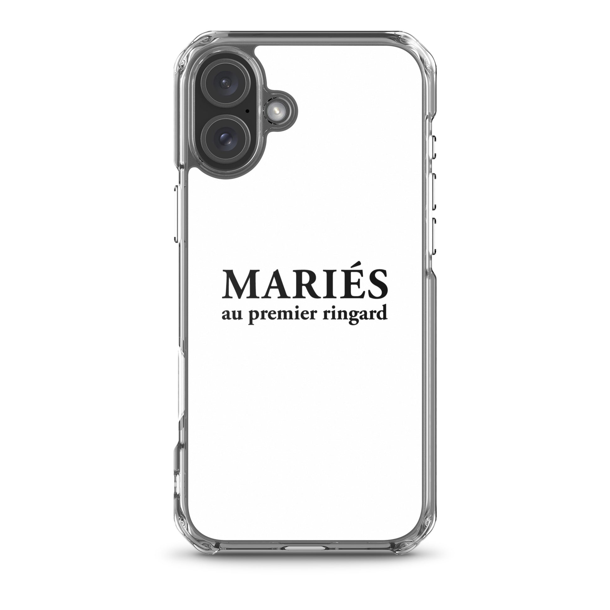 Coque iPhone Mariés au premier ringard iPhone 16 Plus - Sedurro