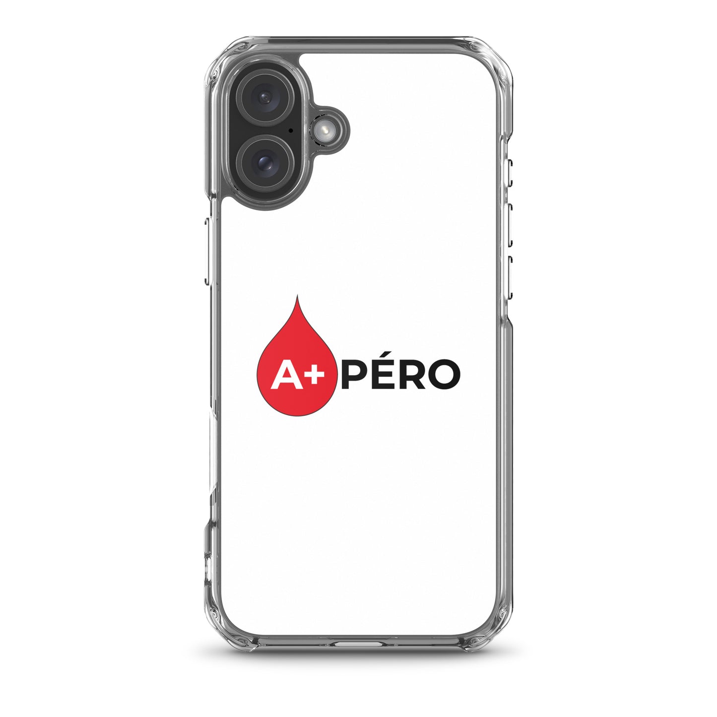 Coque iPhone Apéro groupe sanguin A+ iPhone 16 Plus - Sedurro
