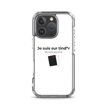Coque iPhone Je suis sur tind*r du côté gauche iPhone 16 Pro - Sedurro