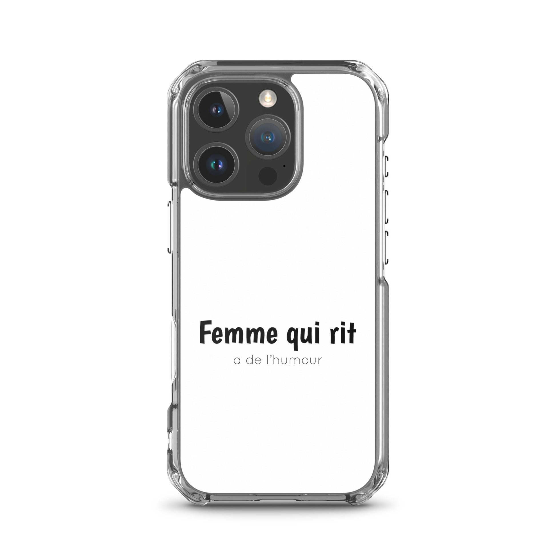 Coque iPhone Femme qui rit a de l'humour iPhone 16 Pro - Sedurro