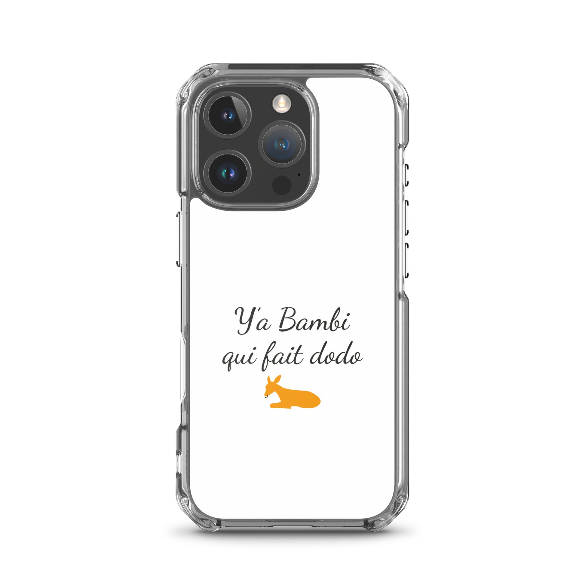 Coque iPhone Y'a bambi qui fait dodo iPhone 16 Pro - Sedurro