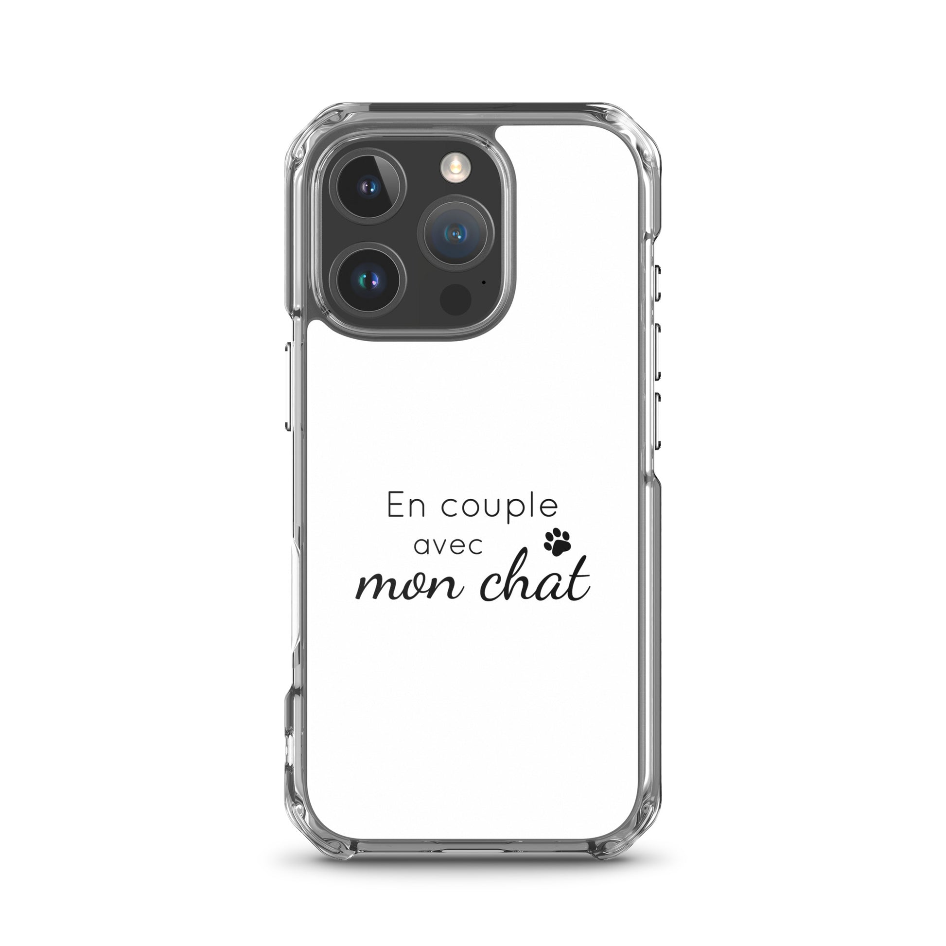 Coque iPhone En couple avec mon chat iPhone 16 Pro - Sedurro