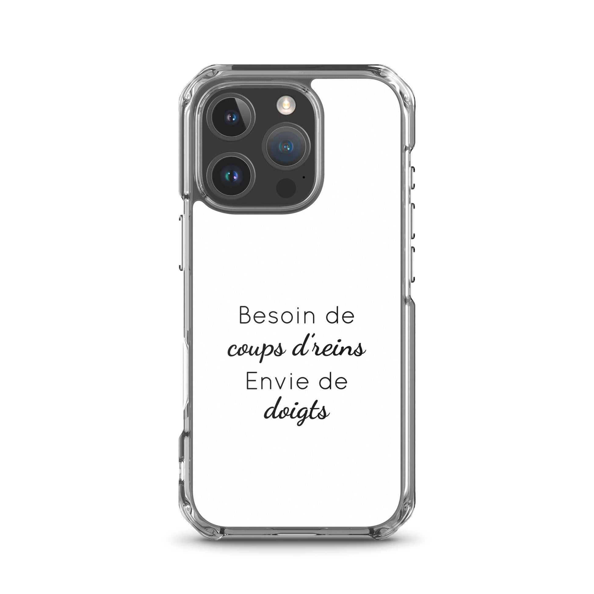 Coque iPhone Besoin de coups de reins envie de doigts iPhone 16 Pro - Sedurro