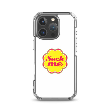 Coque iPhone Suck me sucette chupa iPhone 16 Pro - Sedurro