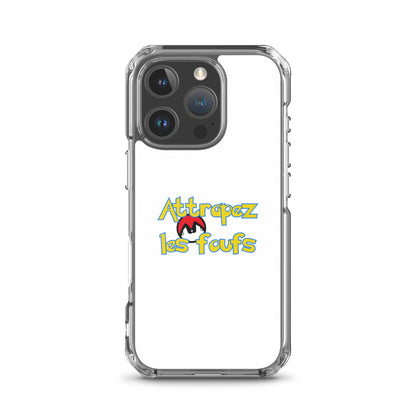 Coque iPhone Attrapez les foufs Pokeboule - Sedurro