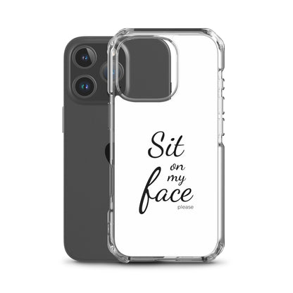 Coque iPhone Sit on my face please - Sedurro