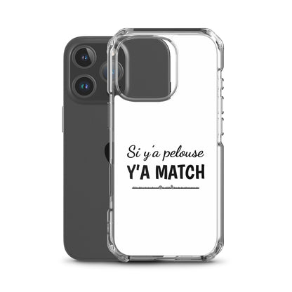 Coque iPhone Si y'a pelouse y'a match - Sedurro