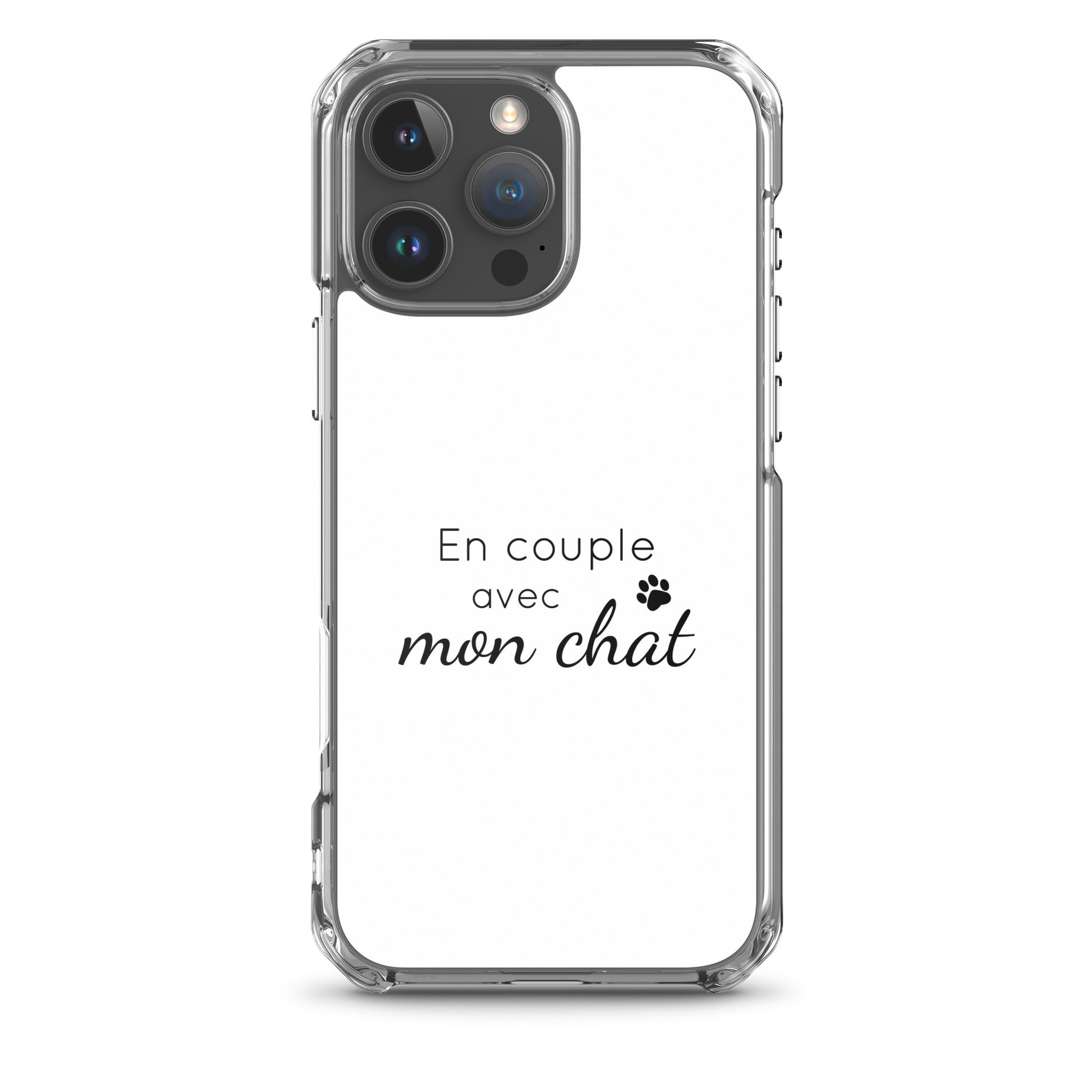 Coque iPhone En couple avec mon chat iPhone 16 Pro Max - Sedurro