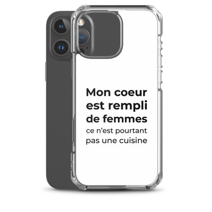 Coque iPhone Mon cœur est rempli de femmes ce n'est pourtant pas une cuisine - Sedurro
