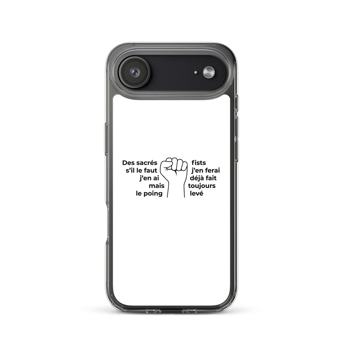 Coque iPhone Paroles des sacrés fists toujours le poing levé - Sedurro
