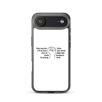 Coque iPhone Paroles des sacrés fists toujours le poing levé - Sedurro
