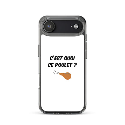 Coque iPhone C'est quoi ce poulet - Sedurro
