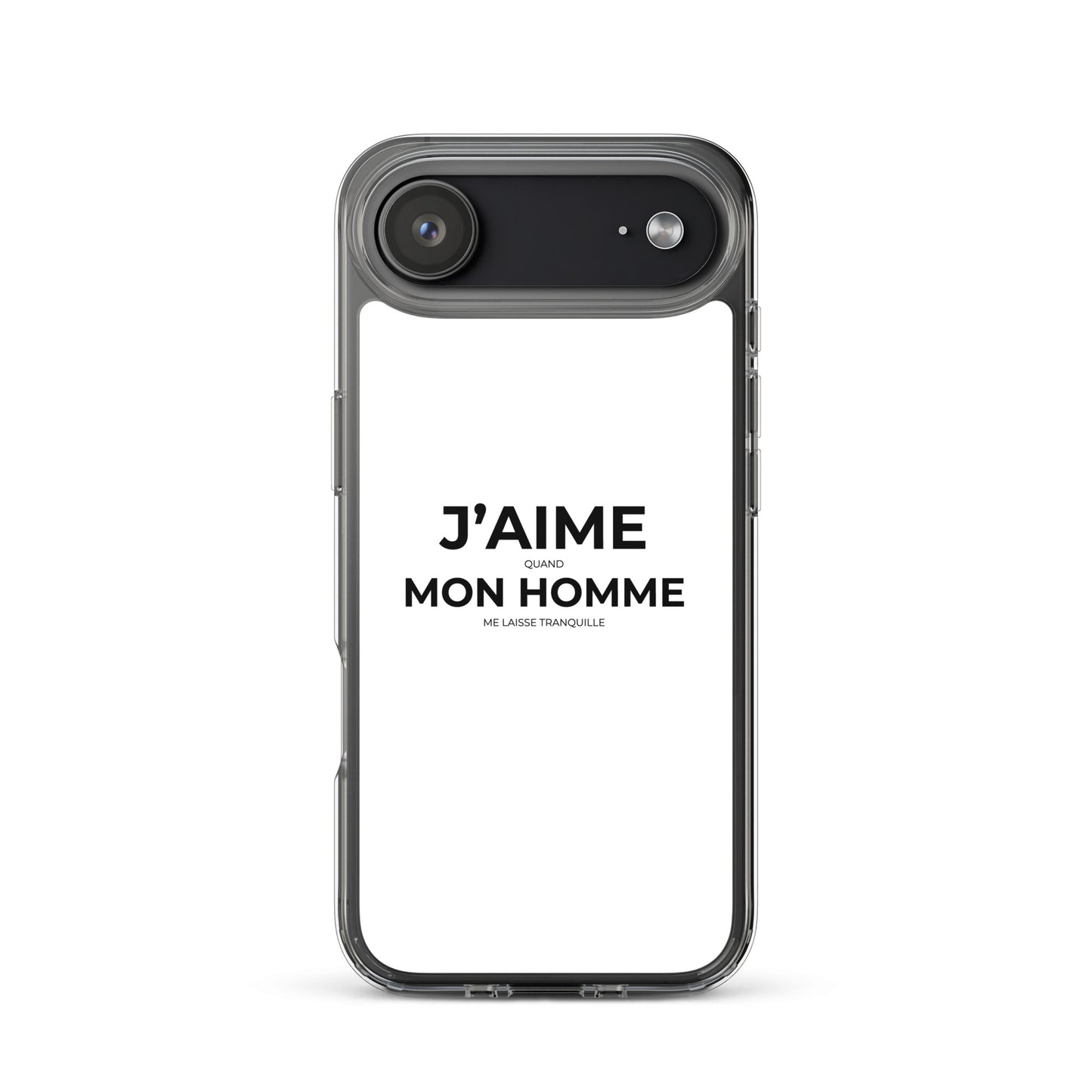 Coque iPhone J'aime quand mon homme me laisse tranquille - Sedurro