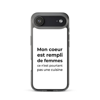 Coque iPhone Mon cœur est rempli de femmes ce n'est pourtant pas une cuisine - Sedurro