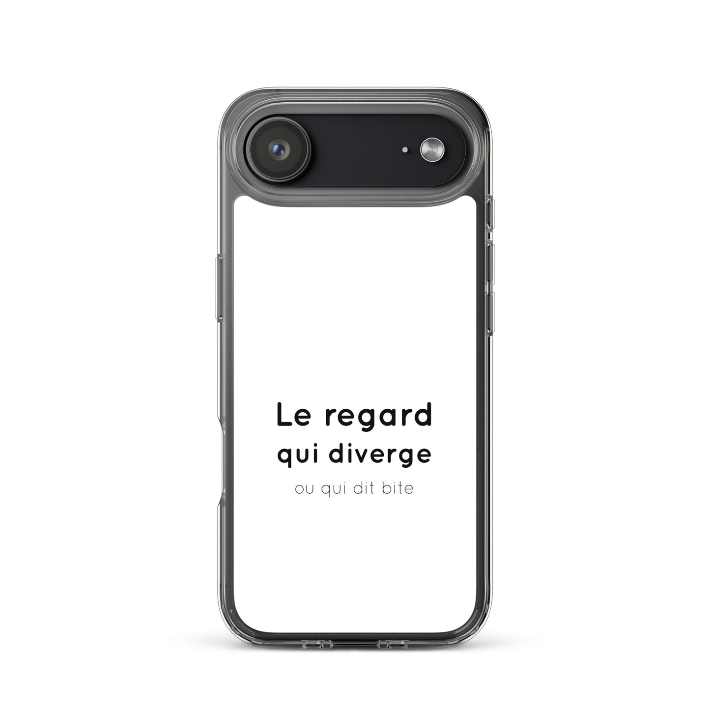 Coque iPhone Le regard qui diverge ou qui dit bite - Sedurro