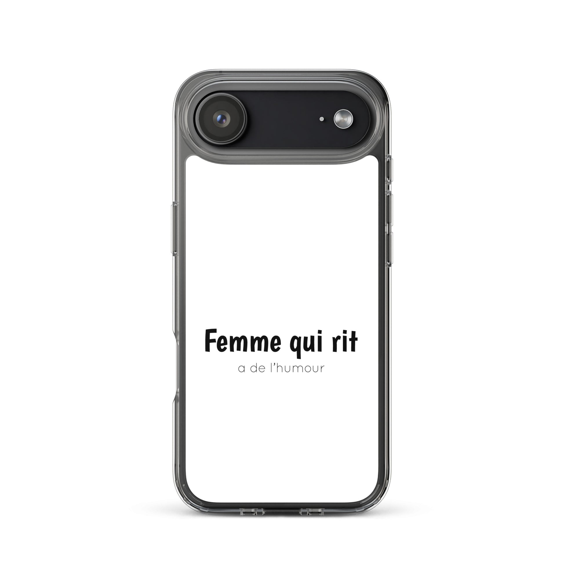 Coque iPhone Femme qui rit a de l'humour - Sedurro