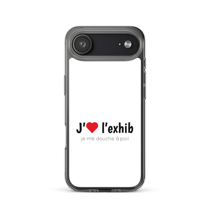 Coque iPhone J'aime l'exhib je me douche à poil - Sedurro