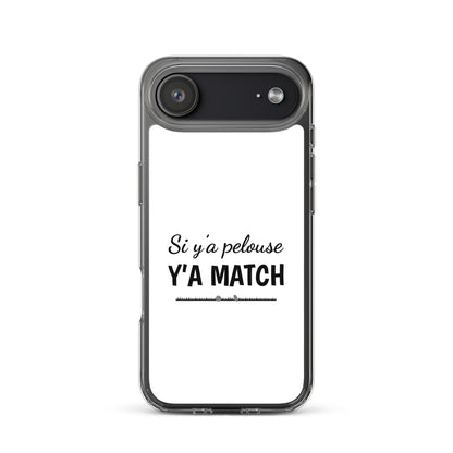 Coque iPhone Si y'a pelouse y'a match - Sedurro