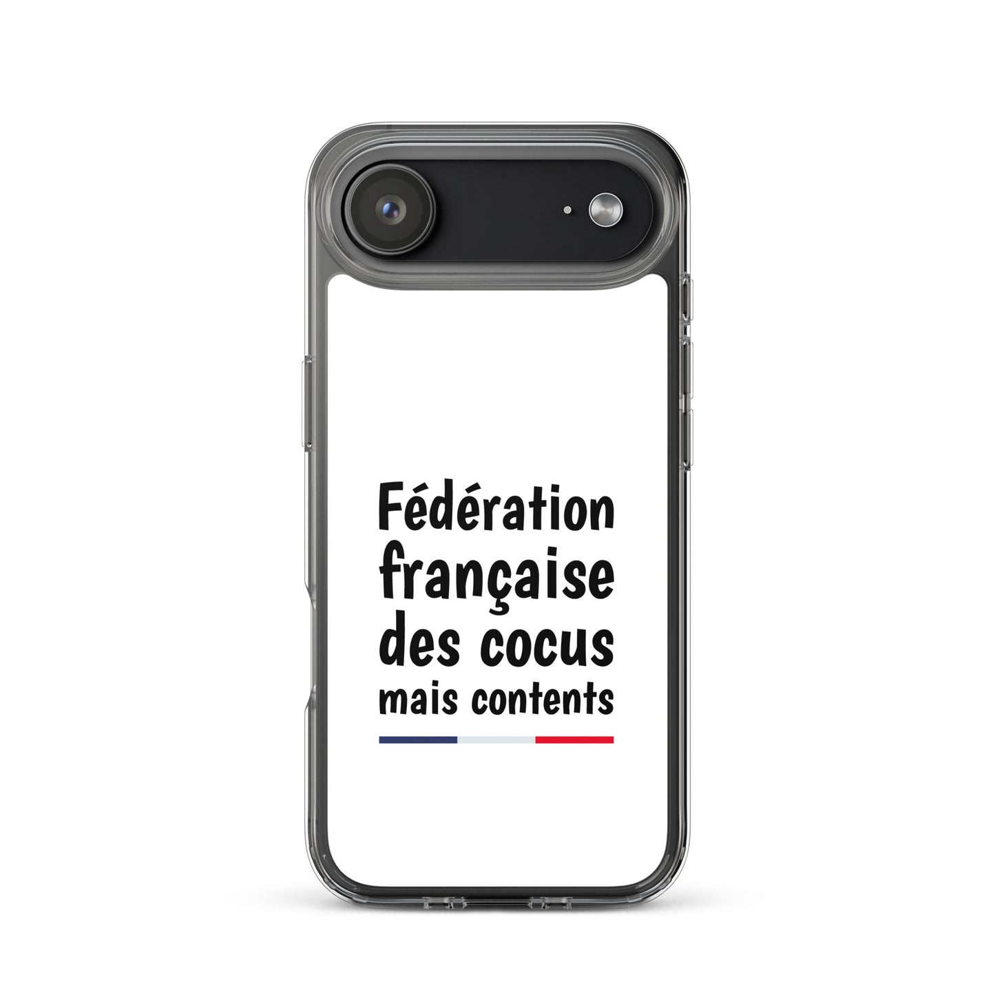 Coque iPhone Fédération française des cocus mais contents - Sedurro
