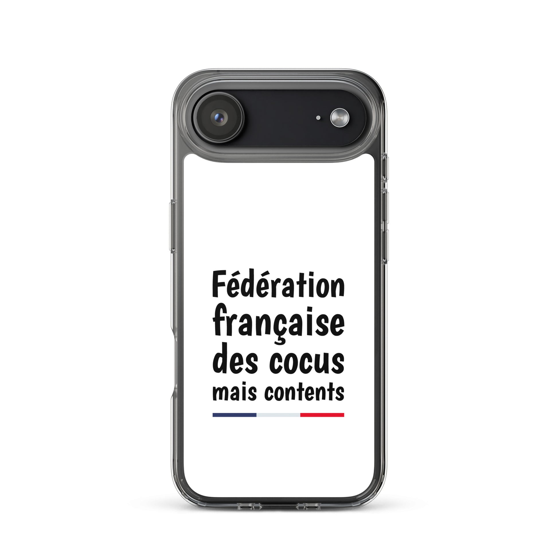 Coque iPhone Fédération française des cocus mais contents - Sedurro