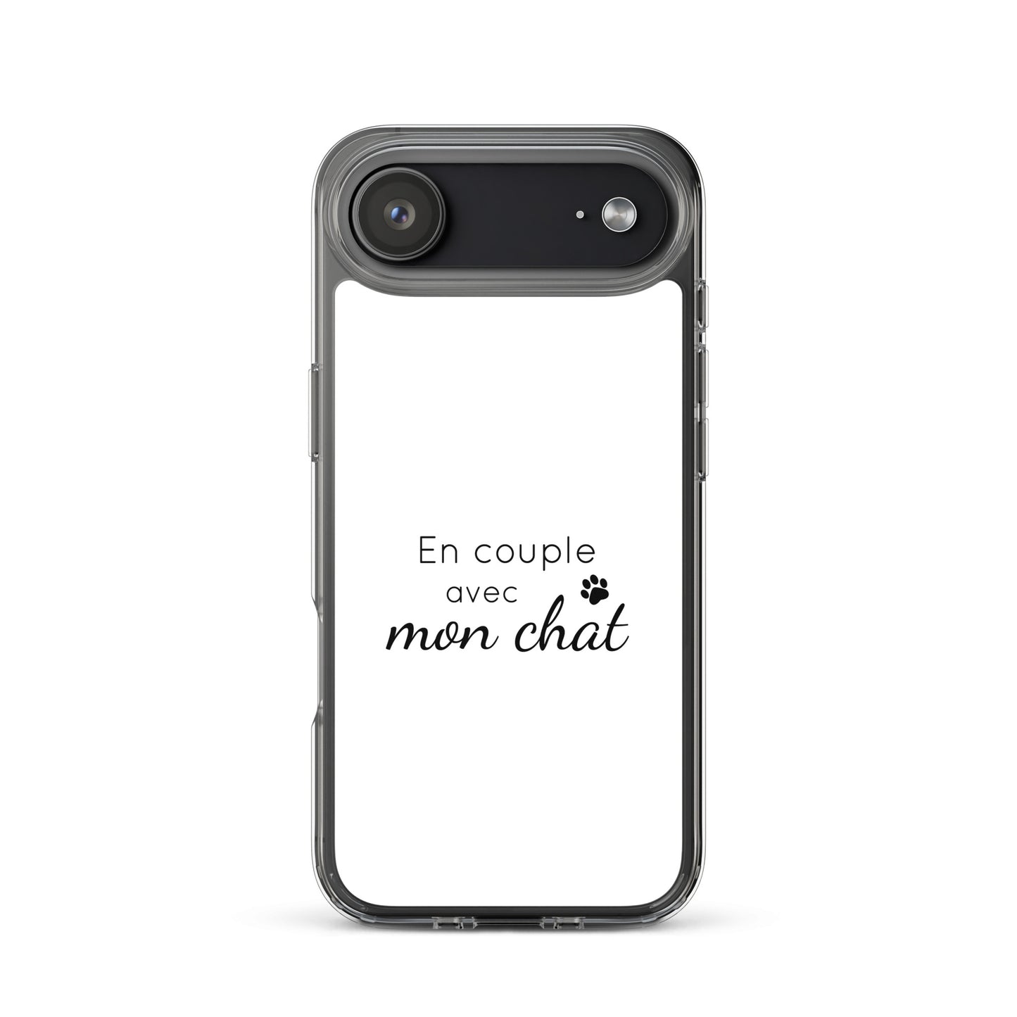 Coque iPhone En couple avec mon chat - Sedurro