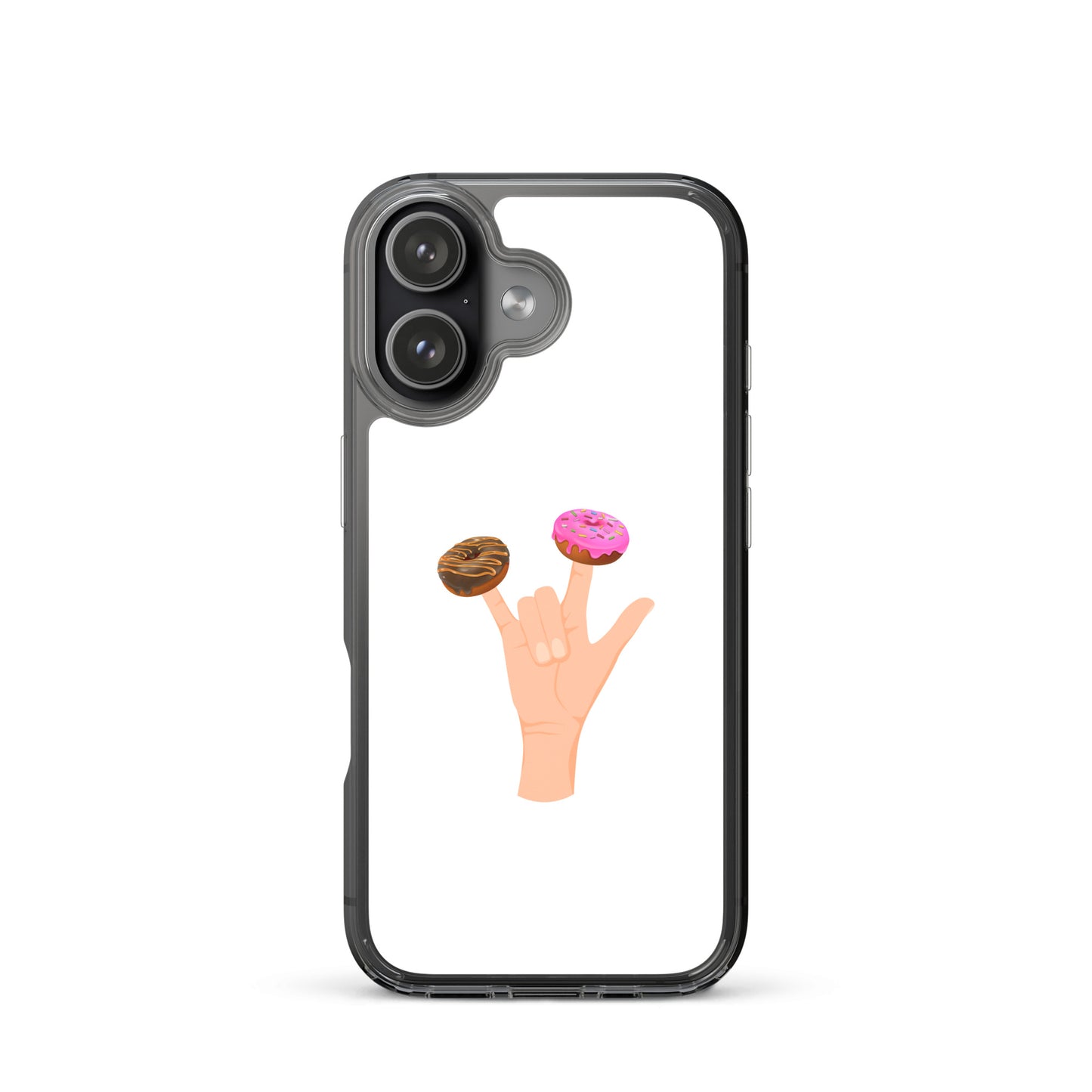 Coque iPhone Main donuts deux doigts - Sedurro