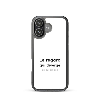 Coque iPhone Le regard qui diverge ou qui dit bite - Sedurro