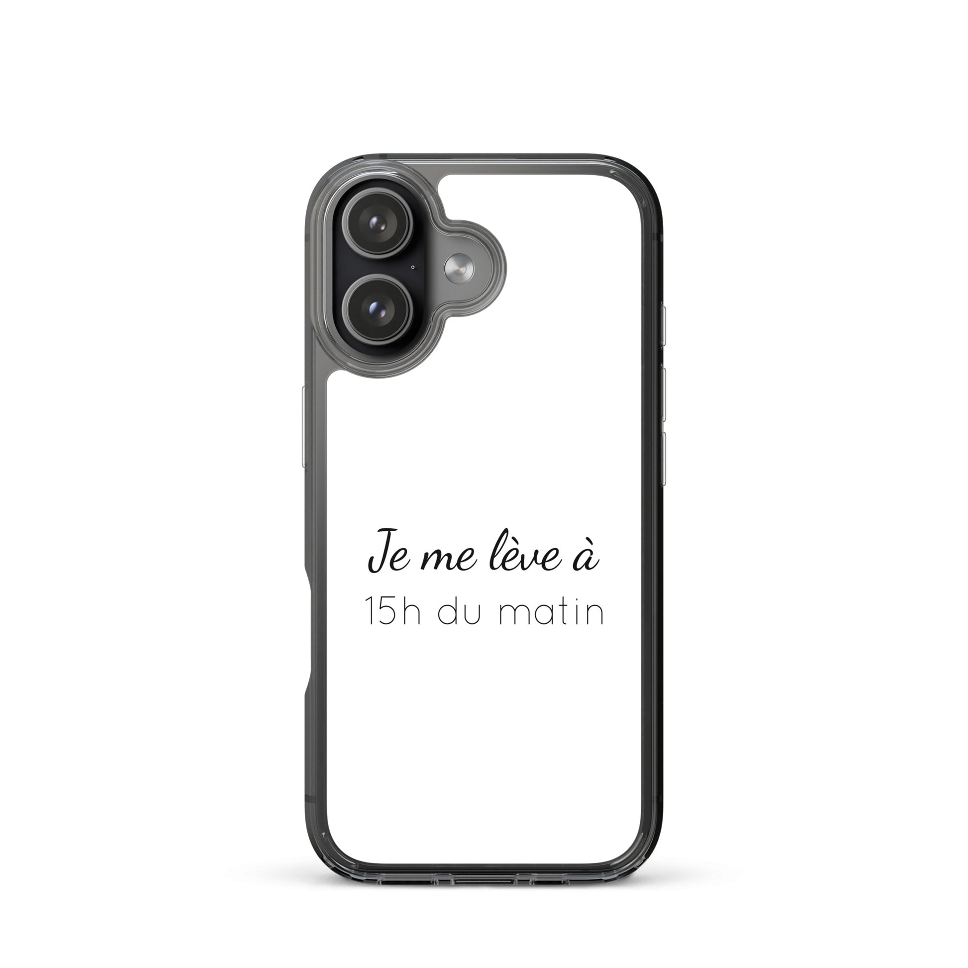 Coque iPhone Je me lève à 15h du matin - Sedurro