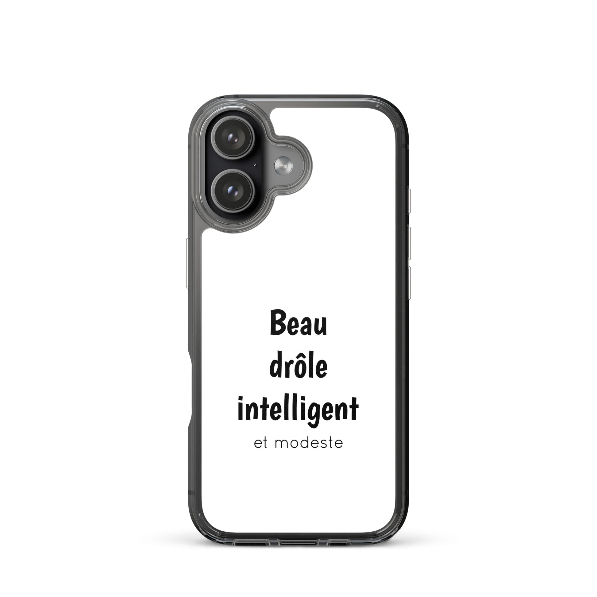 Coque iPhone Beau drôle intelligent et modeste - Sedurro