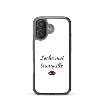 Coque iPhone Lèche moi tranquille - Sedurro