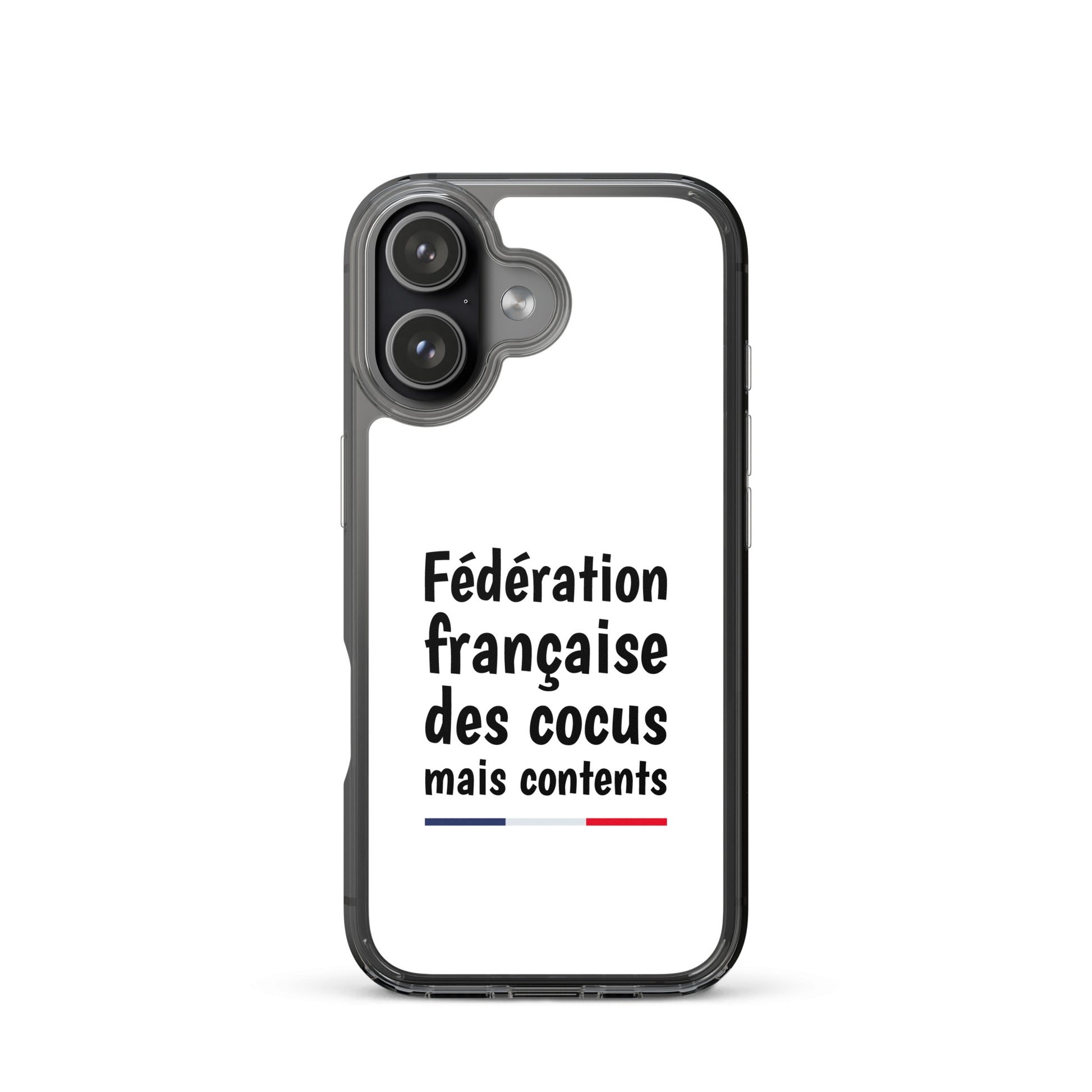 Coque iPhone Fédération française des cocus mais contents - Sedurro
