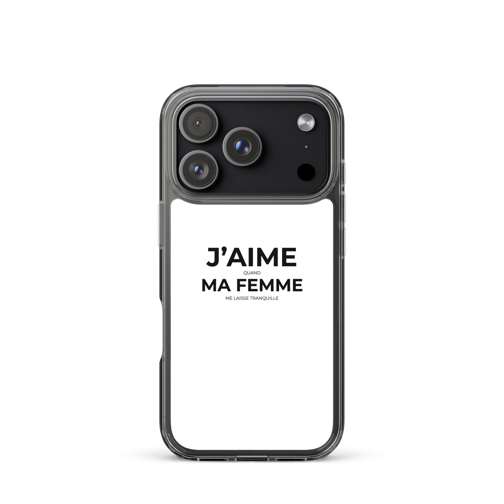 Coque iPhone J'aime quand ma femme me laisse tranquille - Sedurro