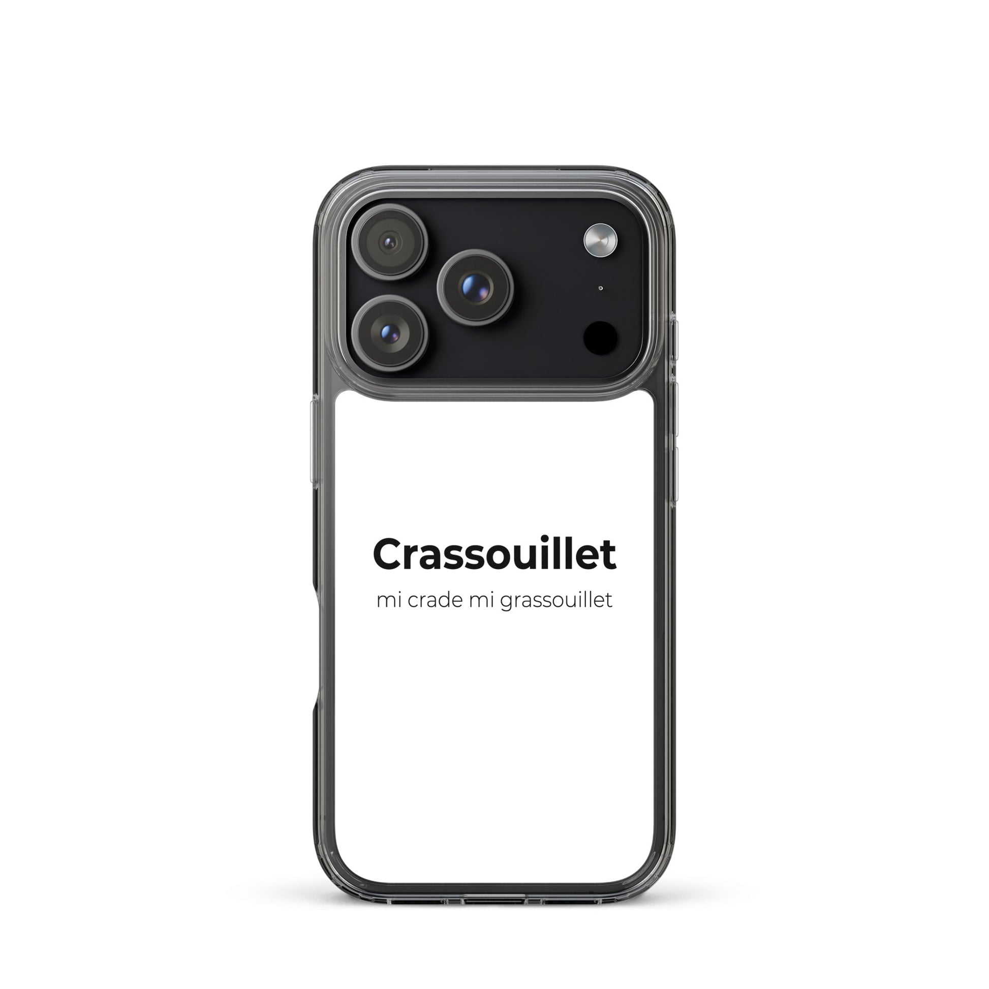 Coque iPhone Crassouillet mi crade mi grassouillet - Sedurro