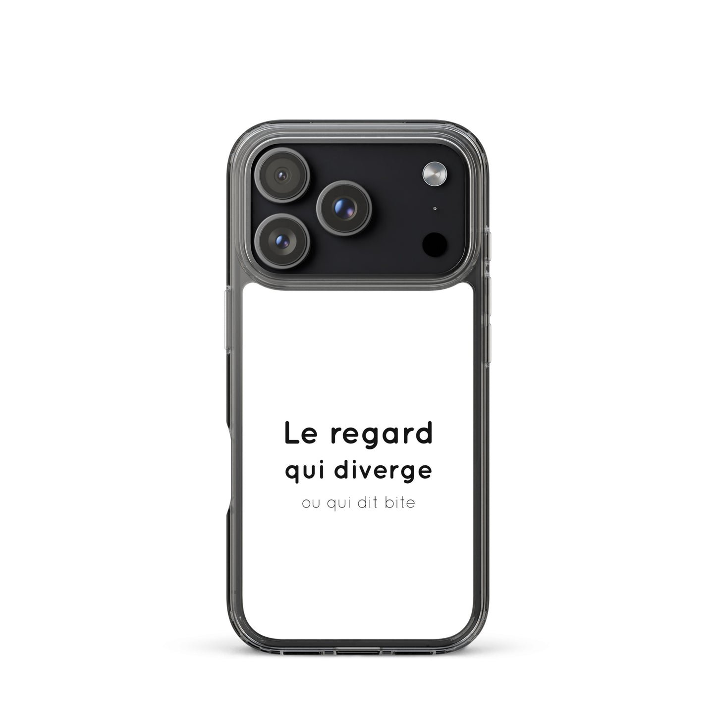 Coque iPhone Le regard qui diverge ou qui dit bite - Sedurro