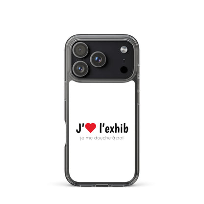 Coque iPhone J'aime l'exhib je me douche à poil - Sedurro