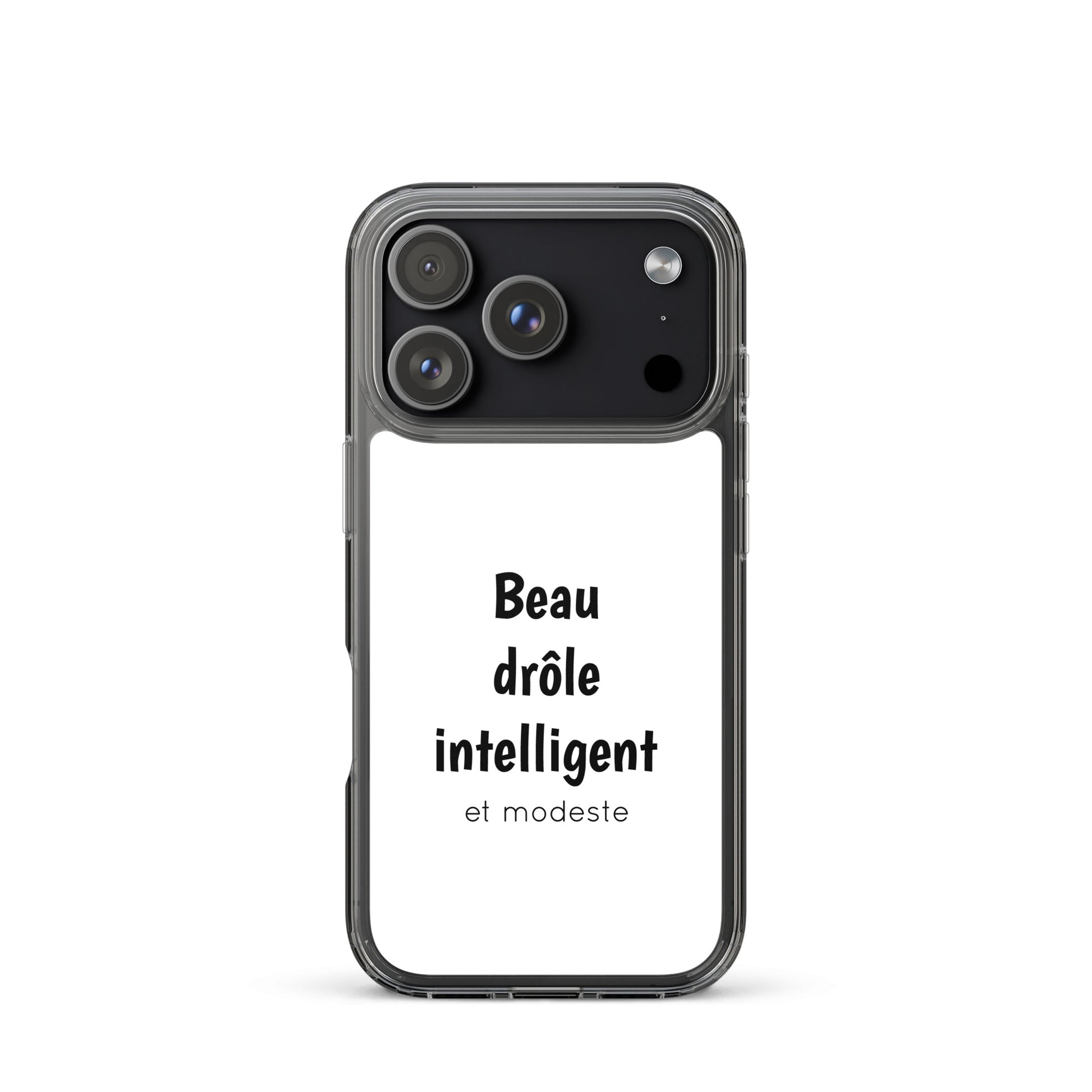 Coque iPhone Beau drôle intelligent et modeste - Sedurro