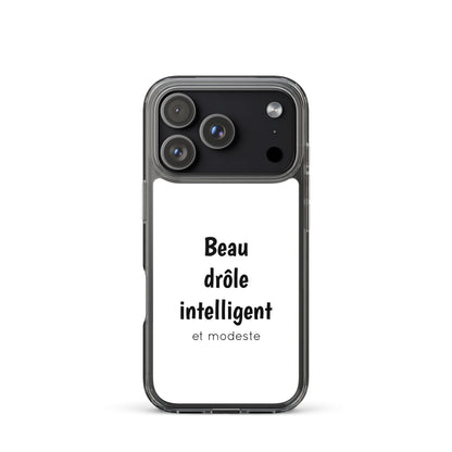 Coque iPhone Beau drôle intelligent et modeste - Sedurro
