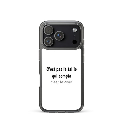 Coque iPhone C'est pas la taille qui compte c'est le goût - Sedurro