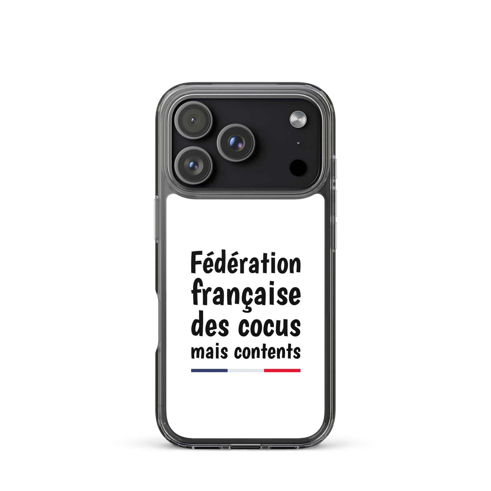 Coque iPhone Fédération française des cocus mais contents - Sedurro