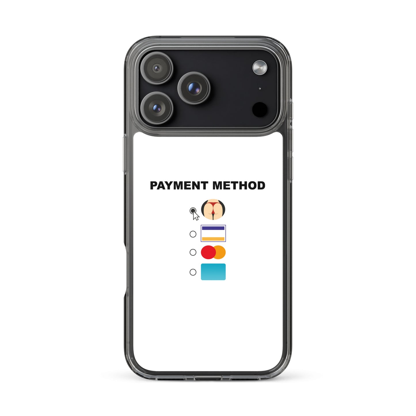 Coque iPhone Payment method butt - Sedurro