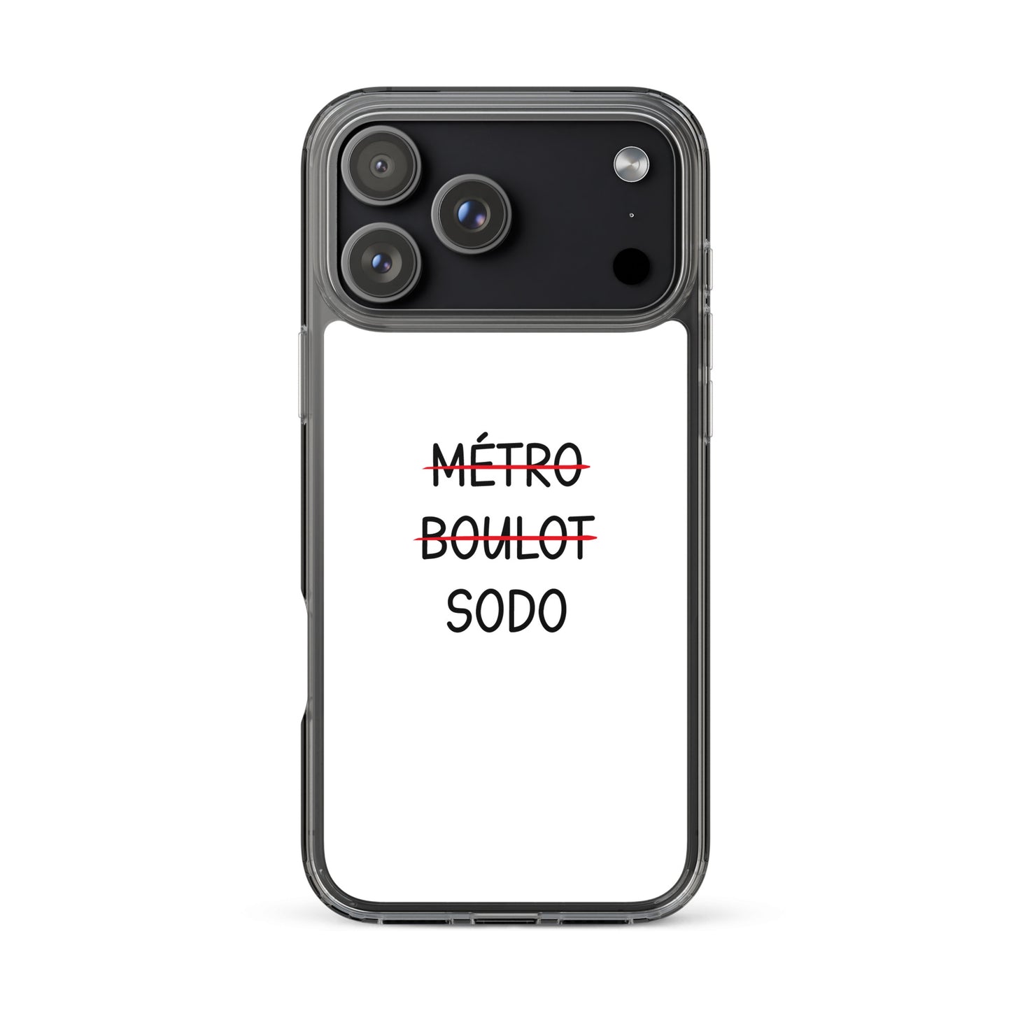 Coque iPhone Métro boulot sodo - Sedurro