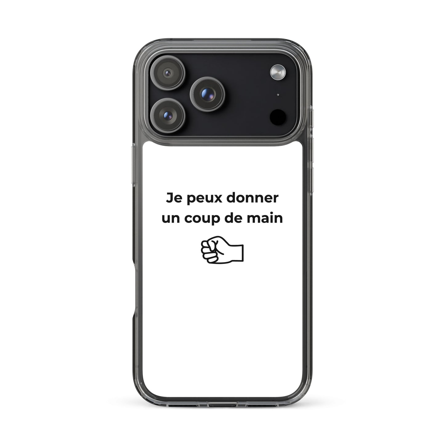 Coque iPhone Je peux donner un coup de main fist - Sedurro