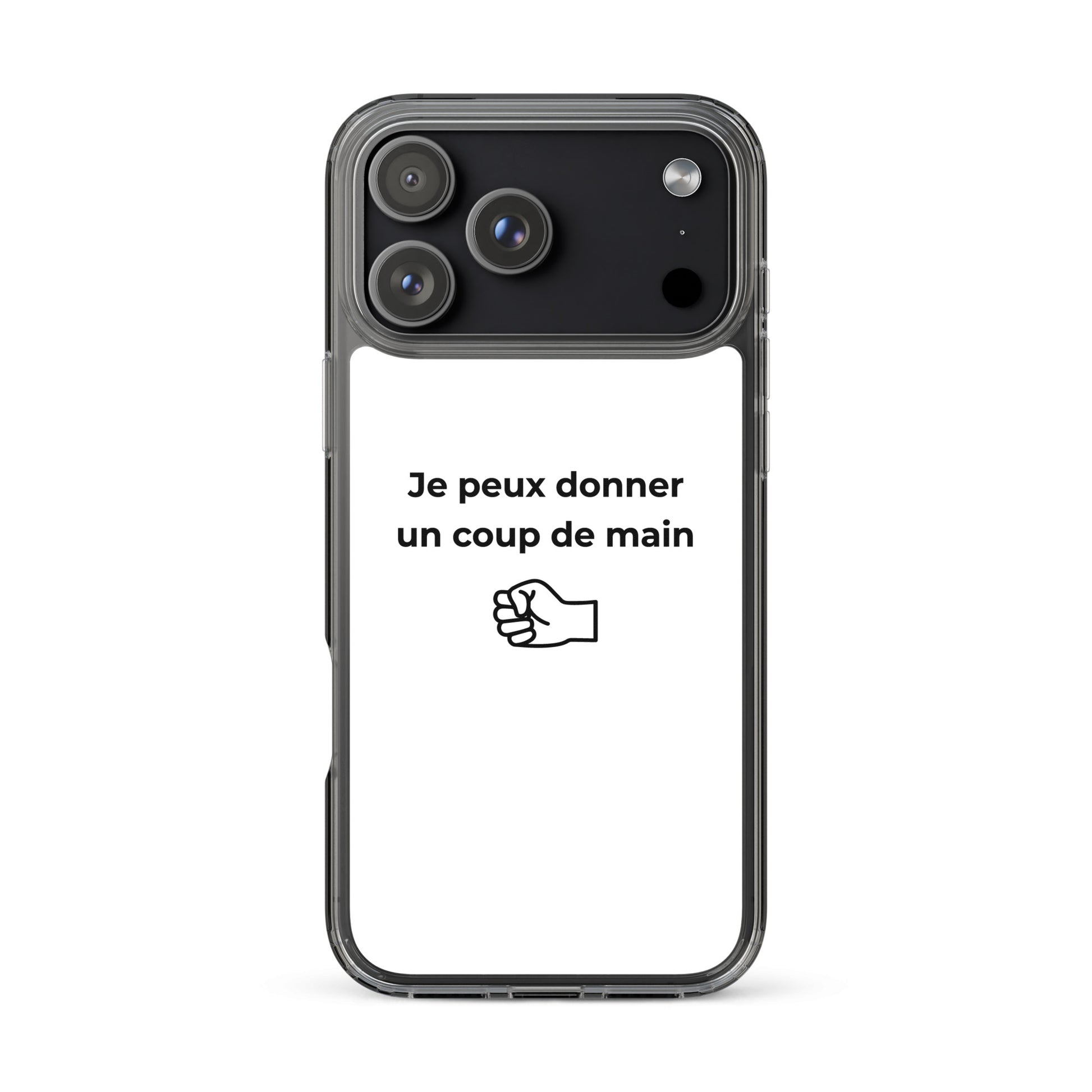 Coque iPhone Je peux donner un coup de main fist - Sedurro