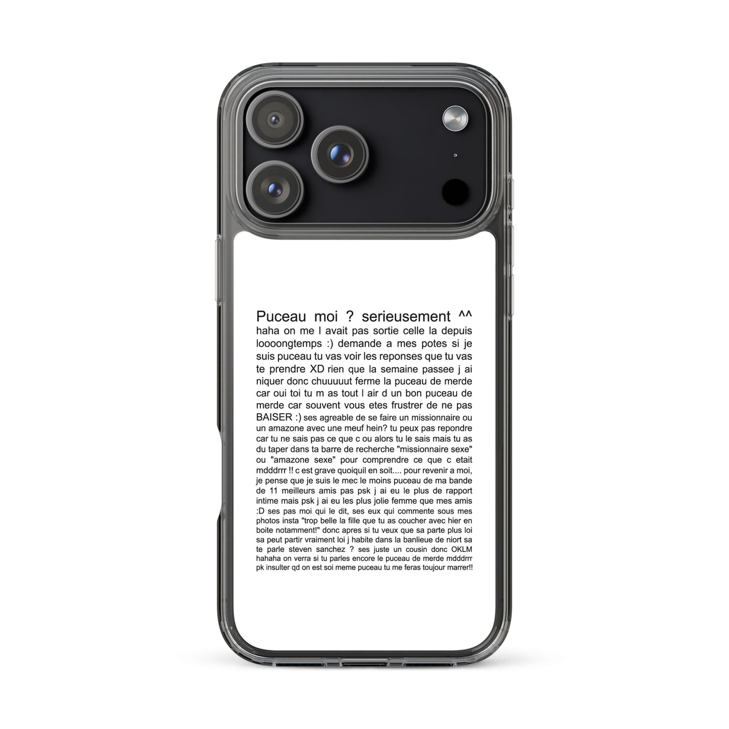 Coque iPhone Puceau moi on me l'avait pas sorti depuis longtemps - Sedurro