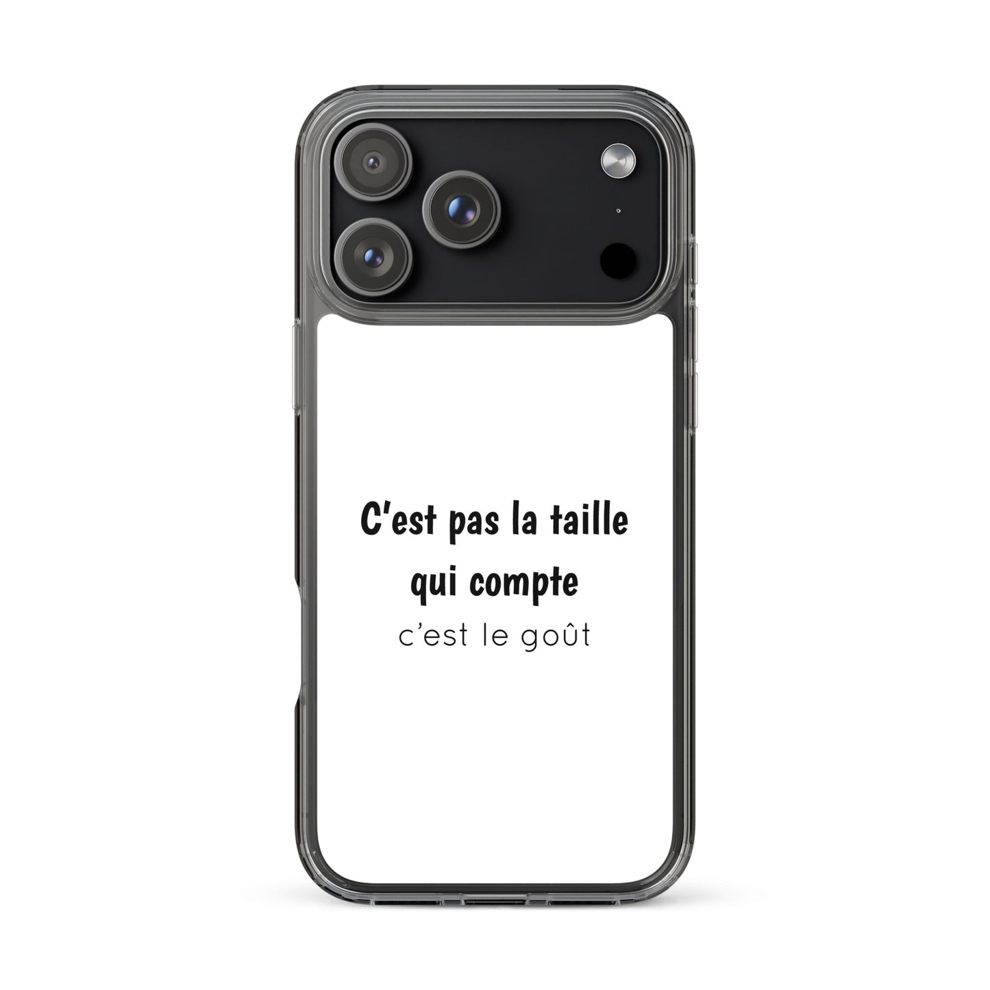 Coque iPhone C'est pas la taille qui compte c'est le goût - Sedurro