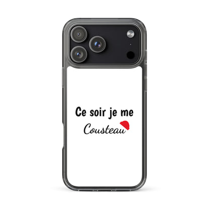 Coque iPhone Ce soir je me cousteau - Sedurro