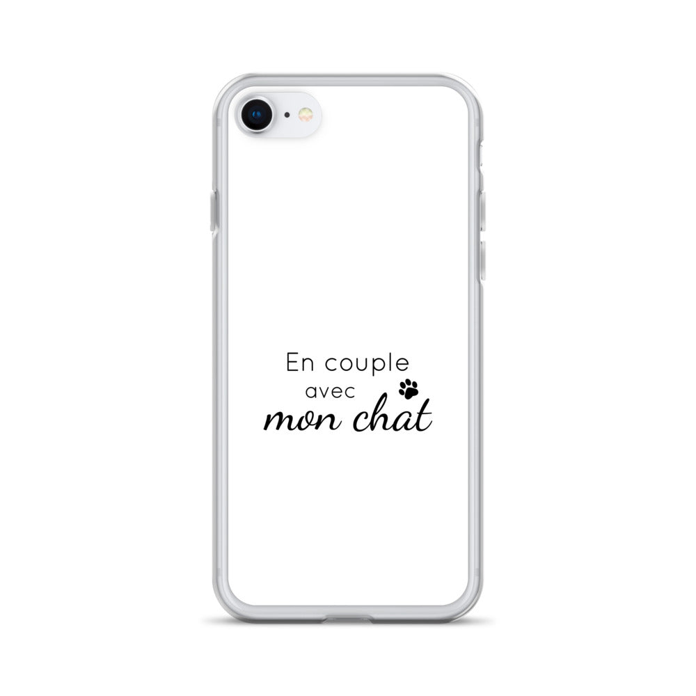 Coque iPhone En couple avec mon chat iPhone 7 8 - Sedurro