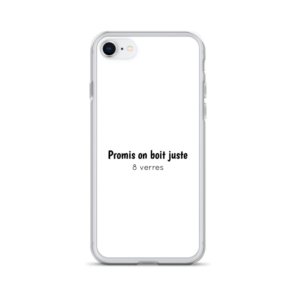 Coque iPhone Promis on boit juste 8 verres iPhone 7 8 - Sedurro