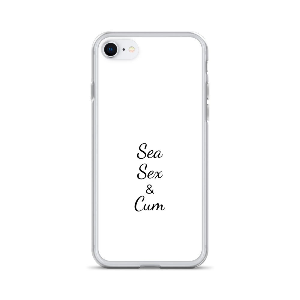 Coque iPhone Sea sex & cum iPhone 7 8 - Sedurro