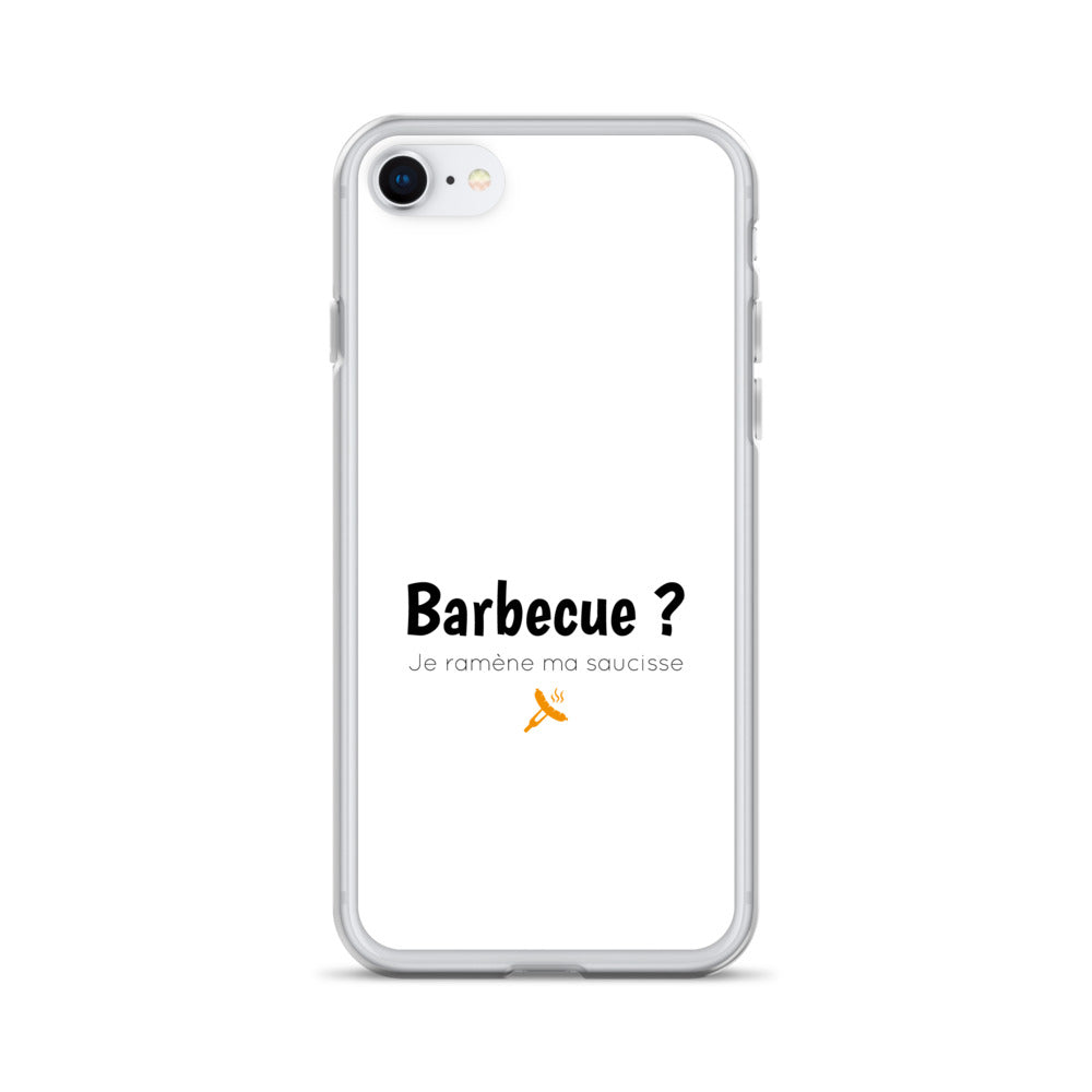 Coque iPhone Barbecue je ramène ma saucisse iPhone 7 8 - Sedurro